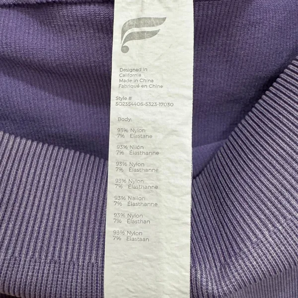 Fabletics Sync Seamless High Waisted Shorts Women's Small Purple - Image 6