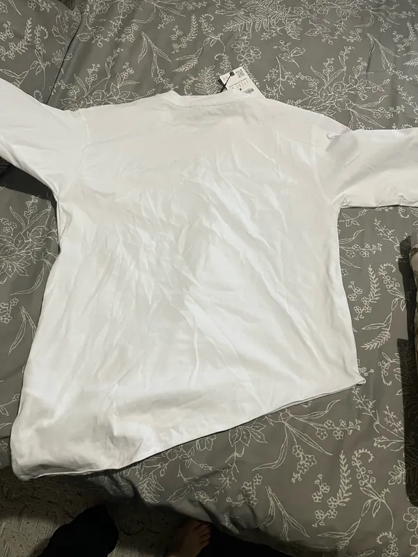 NWT Zara white long sleeve top - Image 3