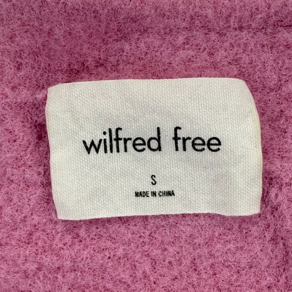 Aritzia Wilfred‎ Free Hush Knit Pink V-Neck Pullover Sweater Small Knitwear - Image 4