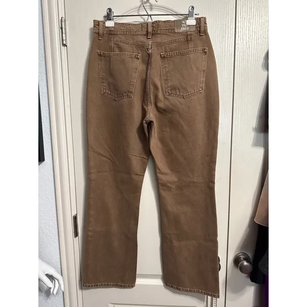 We The Free People Xena High Rise Slim Straight Leg Jeans Boho Western Cowgirl - Image 4