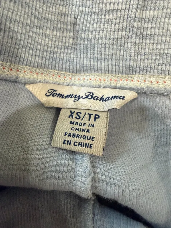 Tommy Bahama Waffle Knit Tobago Bay Full Zip Hoodie & Shorts Set Size XS/Small - Image 12