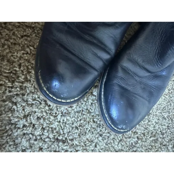 Laredo Black Leather Western Roper Boots Womens 8 Mens 6.5 7902 Made in USA - Image 7