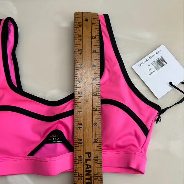 Beach Riot Moxie Cutout Sports Bra Padded Athletic in Radiant Orchid Size XS - Image 9