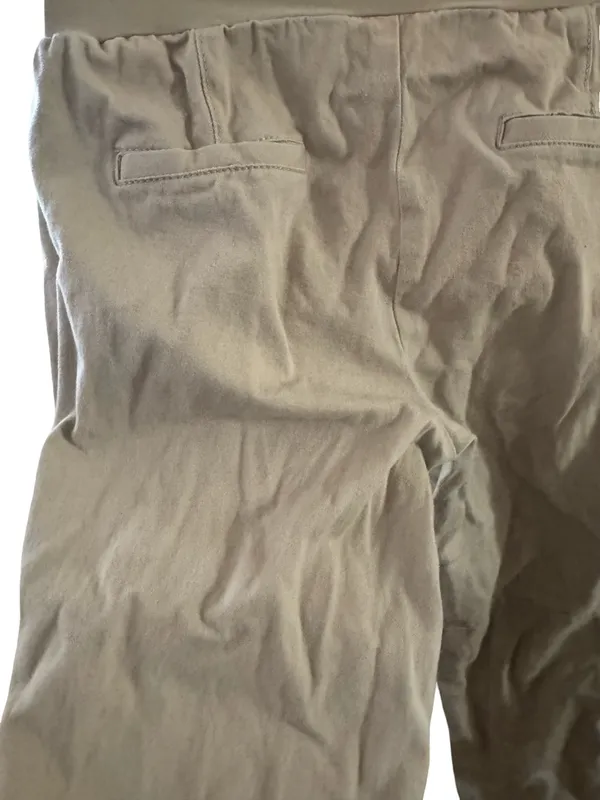 High-Waist Relaxed Maternity Pants - Taupe - Image 4