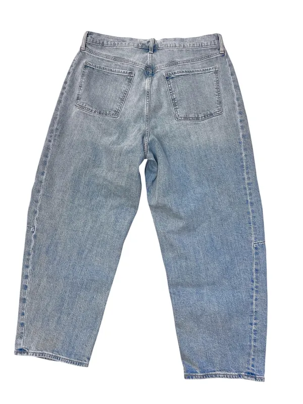 Everyday Normcore Old Navy Light Blue High Rise Barrel Leg Jeans Basic Capsule - Image 5