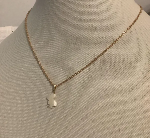 Vintage Pelican Pendant & New Chain - Image 4