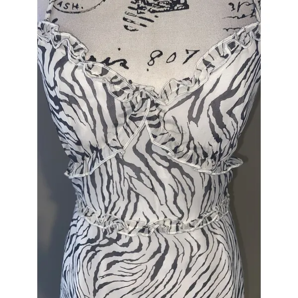NWT Le Lis Sz Med Animal Print Razorback Sleeveless Mini Dress - Image 4