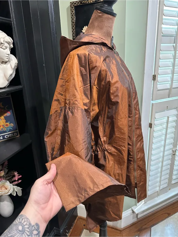 Totes Bronze Metallic Packable Raincoat – One Size (XS–2XL) - Image 5