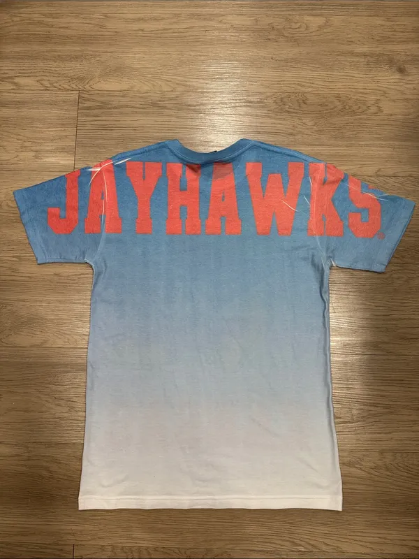 STEP AHEAD SPORTSWEAR Kansas Jayhawks Short Sleeve Tee Size Medium - Image 9