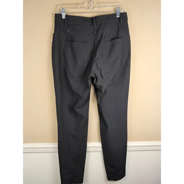 Lululemon Womens Black City Sleek 5 Pocket High Rise 7/8 Pants 10 - Image 2