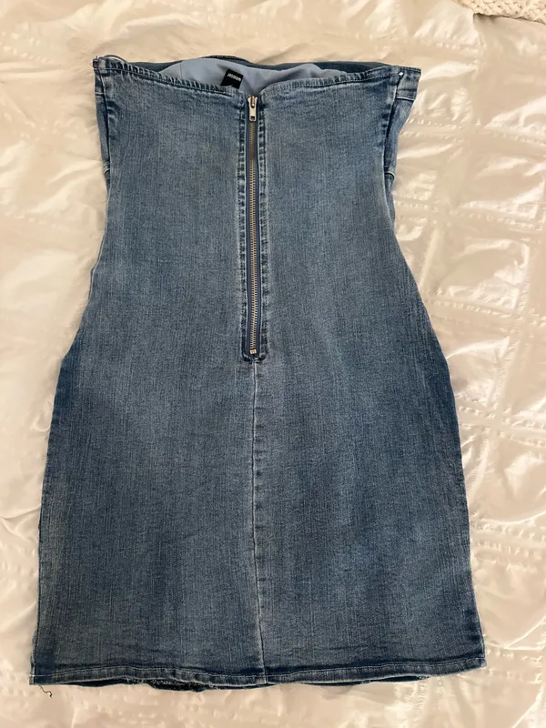 Windsor Mini Denim Dress - Image 3