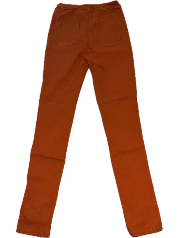 Super Swank" High-Waisted Stretchy Skinny Jeans - Burnt Orange (Size L) - Image 2