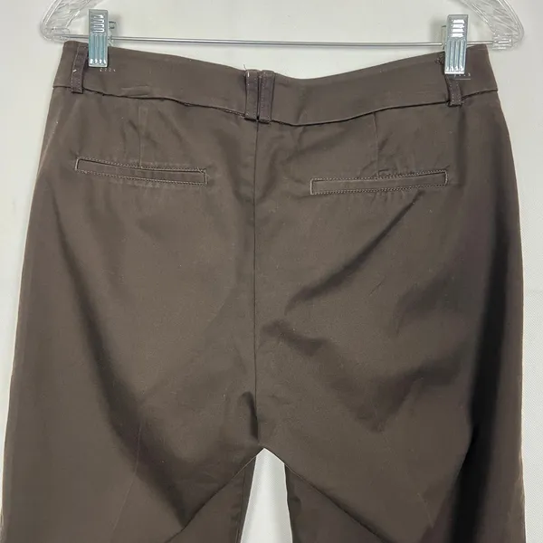 Dockers Mid-Rise Curvy Brown Capri Pants Size 6 Cotton Stretch Y2K City Girl - Image 6