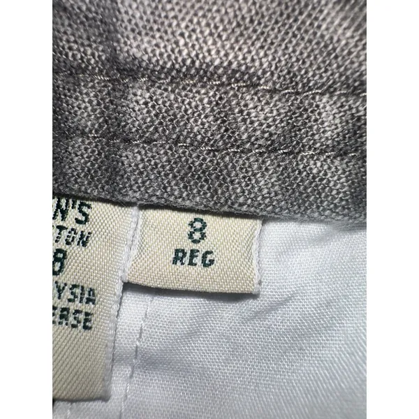 LL Bean Womens Size 8 Gray Cotton Blend Utility Cargo Pants Outdoor‎ Hiking - Image 6