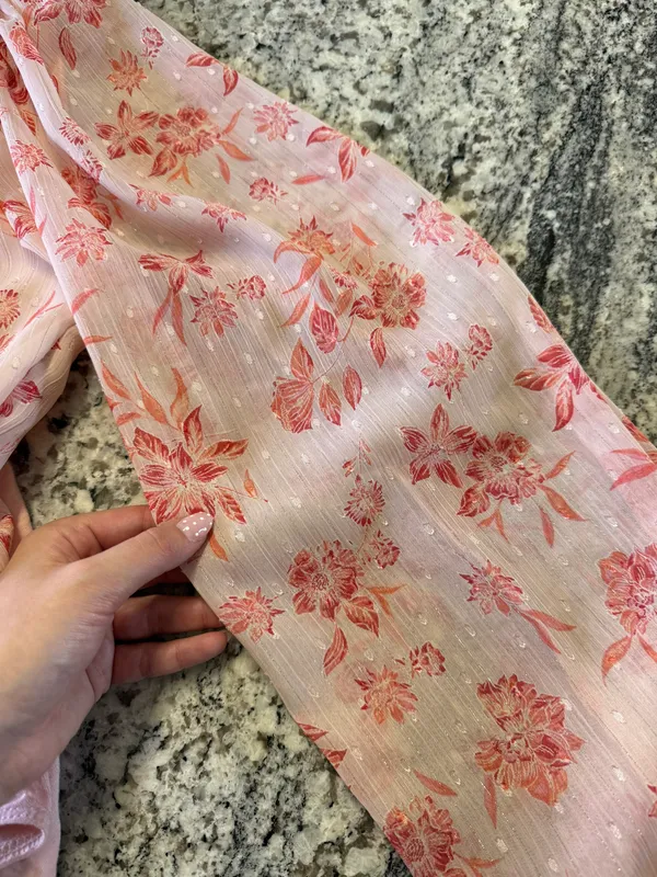 Pink Lily Pink Floral Bodysuit - Image 2