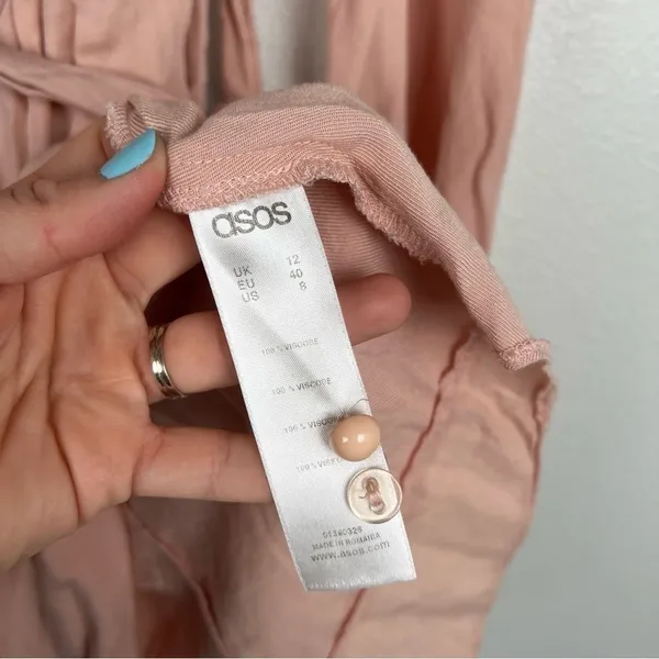 ASOS Wrap Long Sleeve Dress Sz 8‎ - Image 6