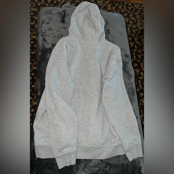 Nike Gray Hoodie Size XL - Image 6