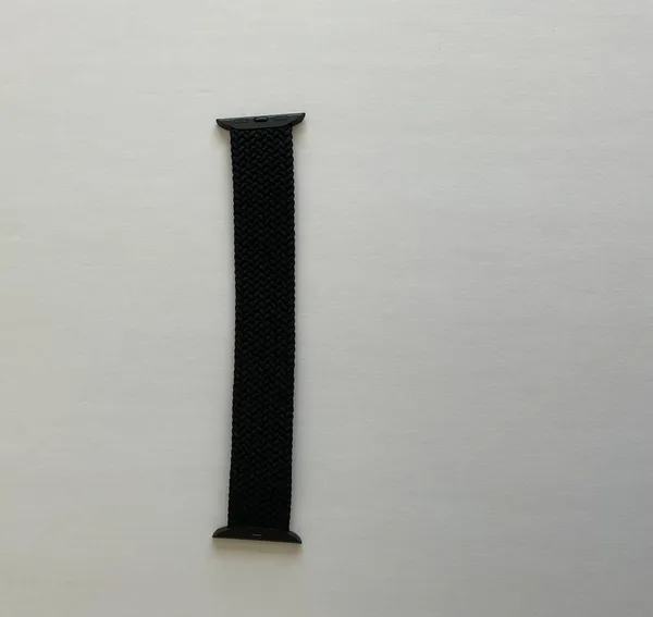 Black Nylon Braided Solo Loop Apple Watch Band - Image 3