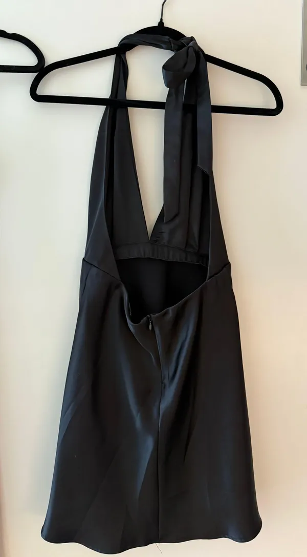 Zara Blogger Satin Effect Dress - Image 4