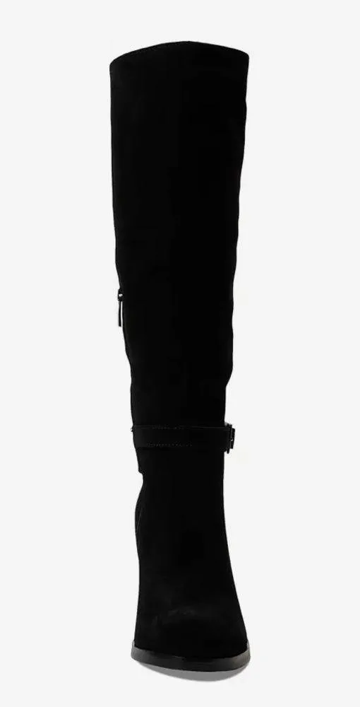 NWT La Canadienne Paul Buckled High Heel Boots, Black Size 7.5M New in Box $650 - Image 3