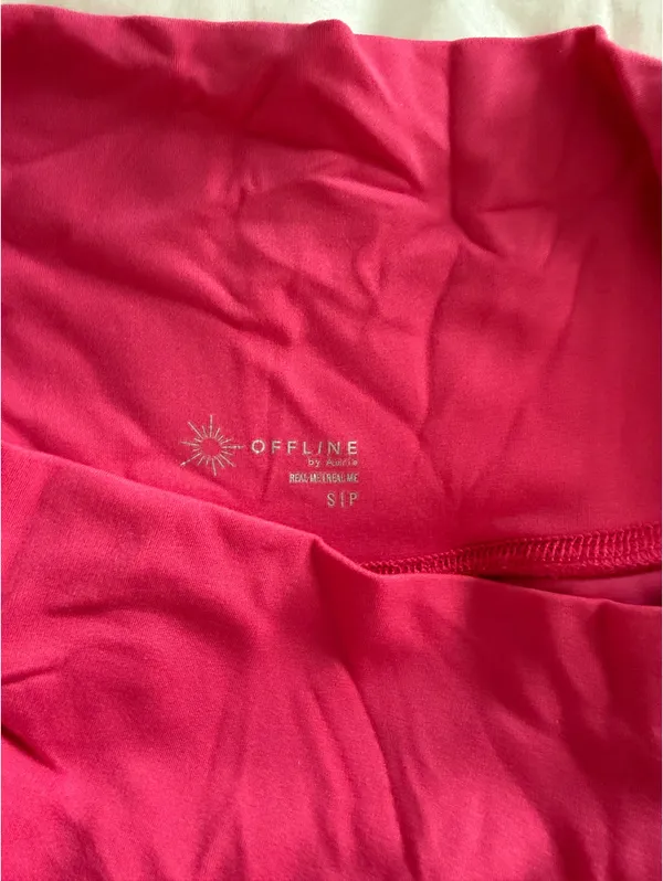 OFFLINE By Aerie Real Me Crossover Flowy Short Pink - Image 3