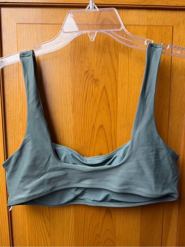 aerie swim top in olive - Image 2