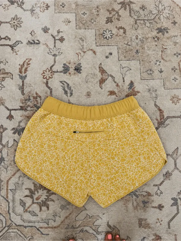 The North Face Yellow Women's Mesh-Lined Shorts - Image 8
