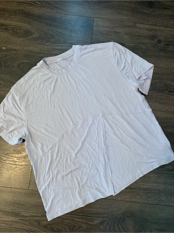 lululemon athletica Criss Cross Bottom Short Sleeve Crew Tee in Pale Lavender L - Image 2