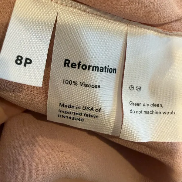 REFORMATION Rosehip‎ Midi Dress size 8 Petite - Image 11