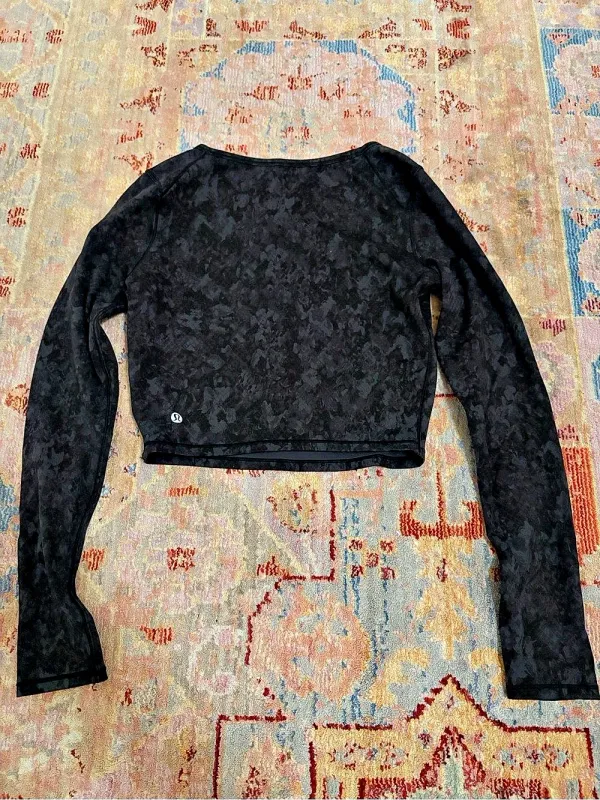 Lululemon Wunder Train Cropped Long Sleeve Shirt - Image 4