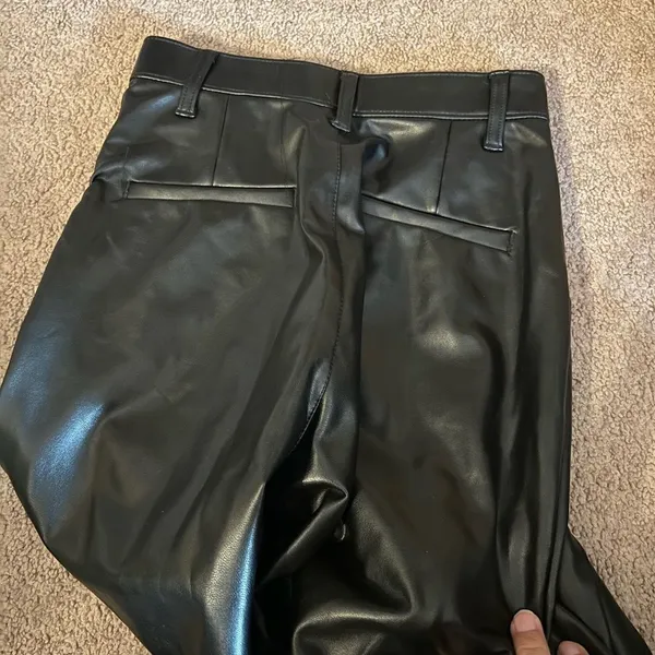 Abercrombie pleather pants split leg 0‎ - Image 9