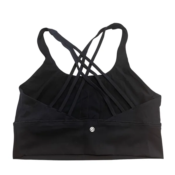 CRZ YOGA Sports Bra Womens XL Black Strappy Back Longline Activewear Crop Top - Image 4