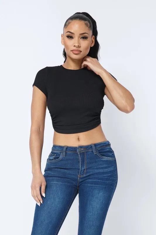 Backless Black Baby Tee | Clean Girl Essential - Image 3