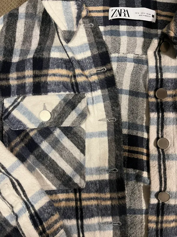 ZARA plaid shacket - Image 3