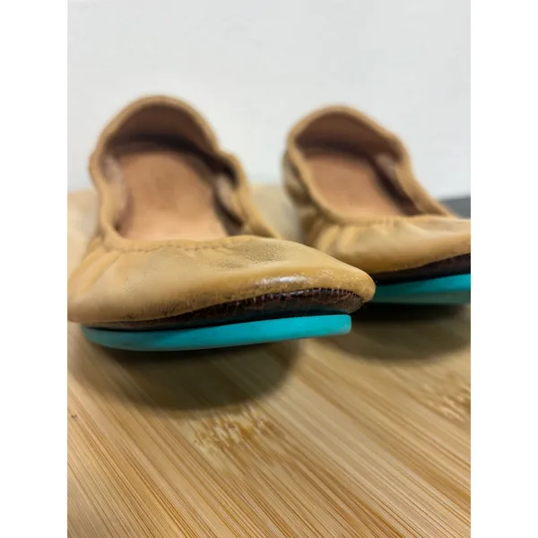 Tieks by Gavrieli Size‎ 6 Ballet Flats Camel Leather Tan Foldable Shoe - Image 8