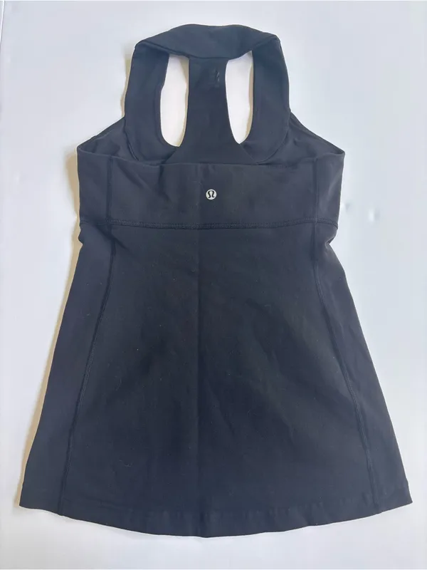 Lululemon Strap It Like It’s Hot Tank Black Built In Bra Size 6 - Image 3
