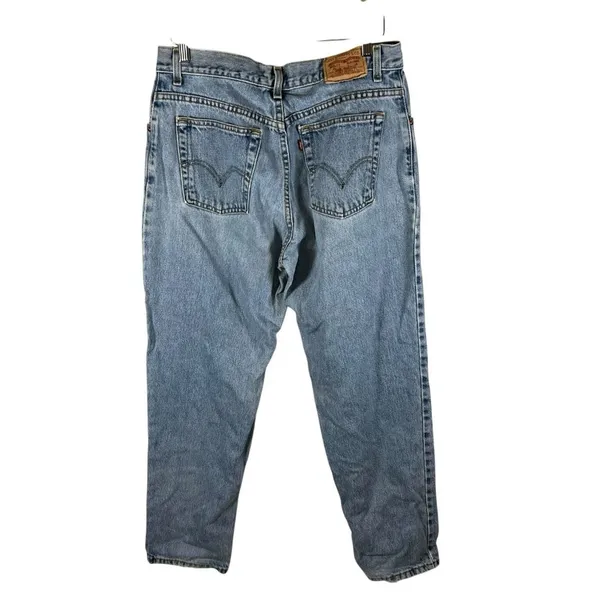 Vintage Levi’s 550 Relaxed‎ Tapered Jeans 100% Cotton | Size 14 M Casual 90’s - Image 3