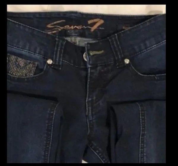 7 For All Mankind Dark Blue Skinny 28 - Image 5