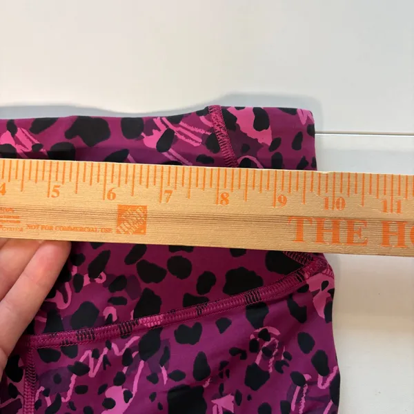 Lululemon Leggings Womens 0 Pink Black Animal Print High Rise 23 Inseam - Image 6
