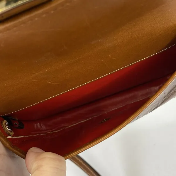 Dooney & Bourke Clutch Wallet Brown Leather - Image 5