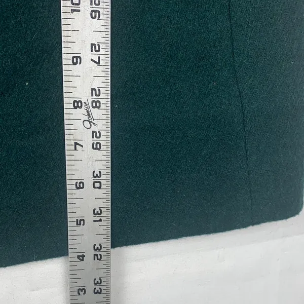 J crew size 6 small cocoon wool dark green Wool Blend Coat peacoat jacket - Image 9