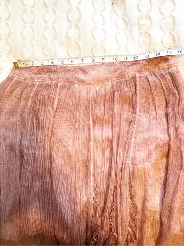 Free People‎ Follow Me Ruffle Skirt size 12 Boho Flowy Airy Ruffle Romantic - Image 7