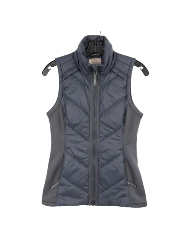 Athleta Rock Ridge‎ PrimaLoft Quilted Puffer Vest Gray Size XS EUC - Image 2