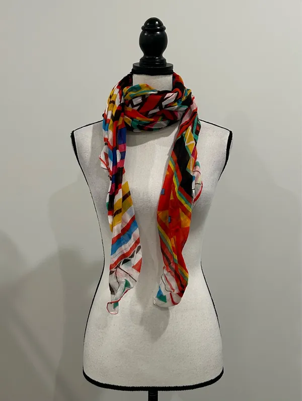 Multicolored Bohemian Scarf Multiple - Image 2