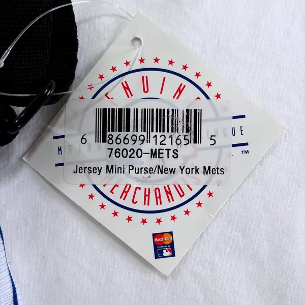New‎ York Mets MLB Jersey Mini Purse Pinstripe Crossbody Bag Pro-FAN-ity METS - Image 9