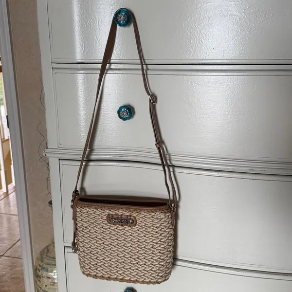Brighton Emme woven crossbody bag with heart charm and dust bag - Image 3