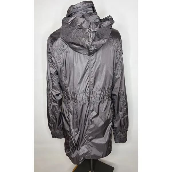 Lole Women Gray DWR Water Repellent Hooded Windbreaker Jacket Size Medium 10-12 - Image 4
