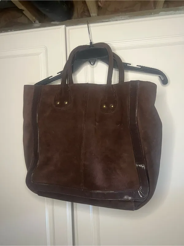 Y2K Gap Genuine Suede Brown Tote Bag - Image 14