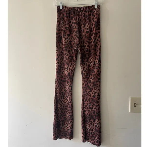 Nasty‎ Gal Leopard Print Flare Pants - Size 4 - Image 5
