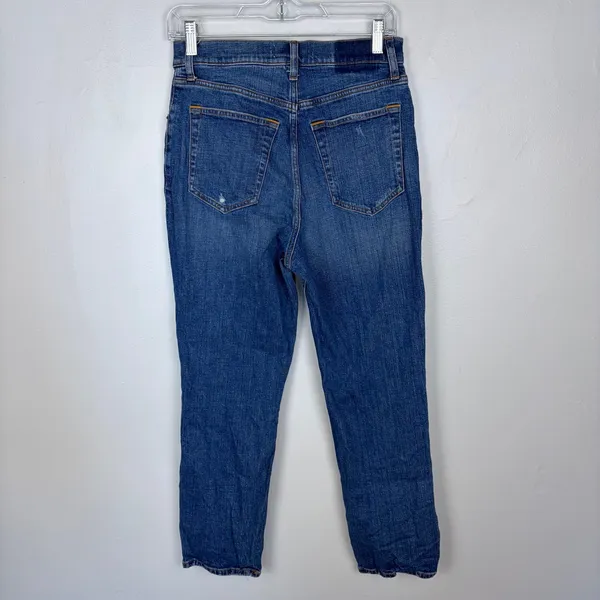 Abercrombie & Fitch The Ankle Straight Jeans Ultra High Rise Curve‎ Love 28/6 - Image 8